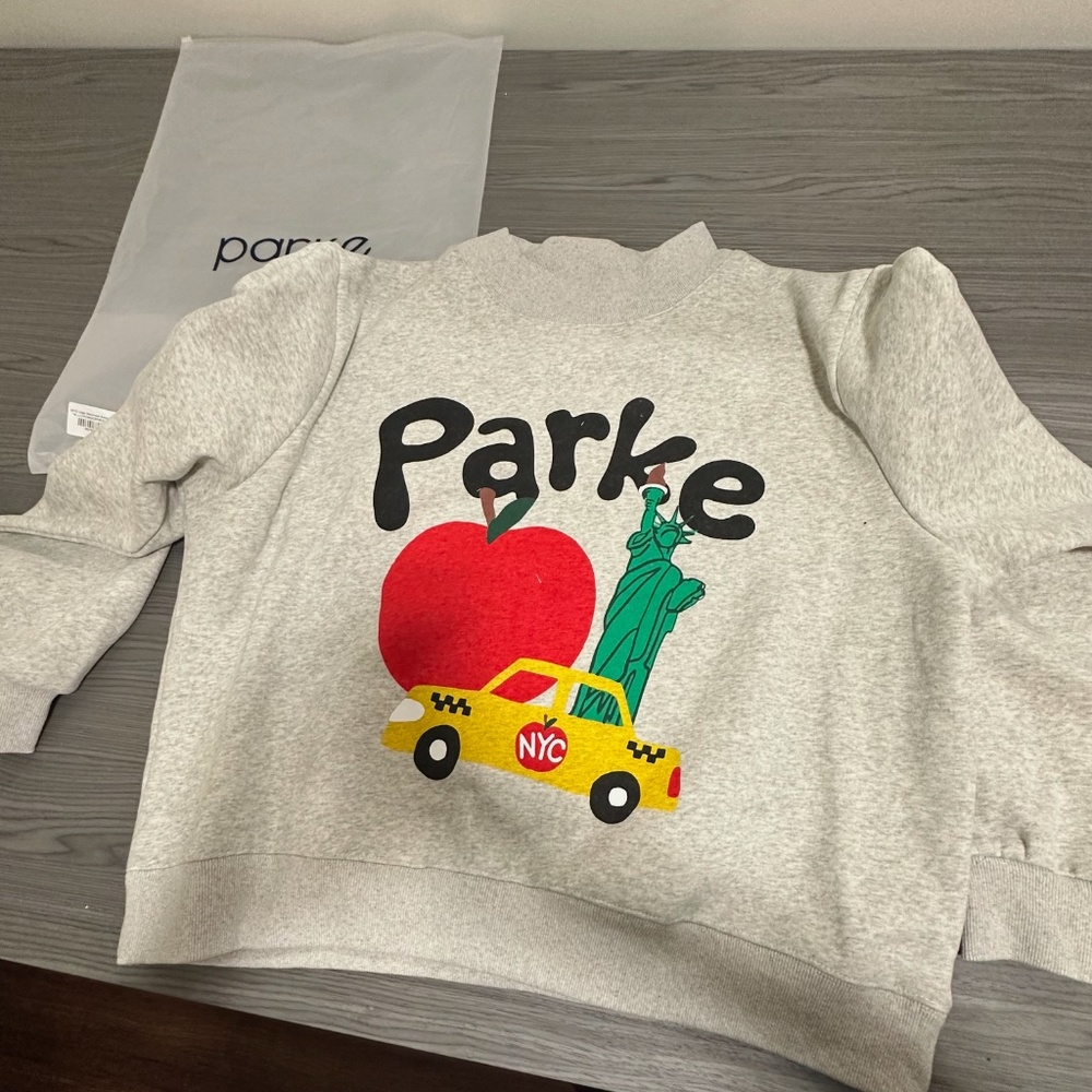 NYC LOGO MOCKNECK SWEAT SHIRT - PARKE